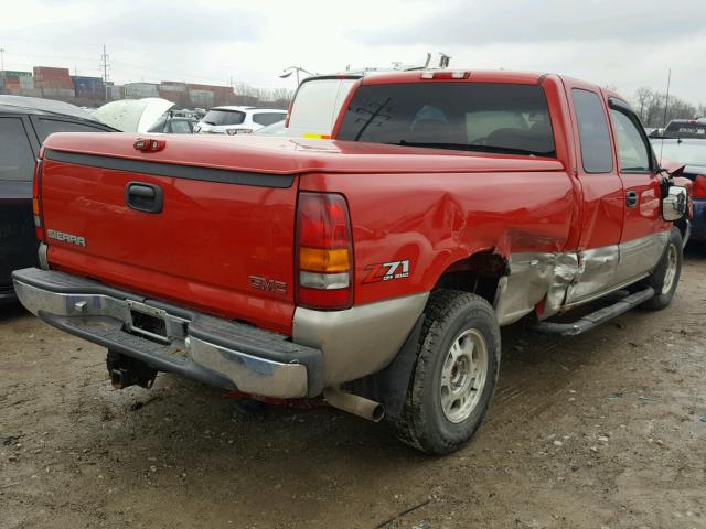 2GTEK19V021130761 - 2002 GMC NEW SIERRA RED photo 4