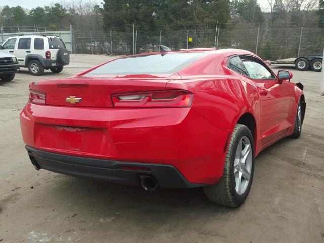 1G1FB1RX2H0137116 - 2017 CHEVROLET CAMARO LT RED photo 4