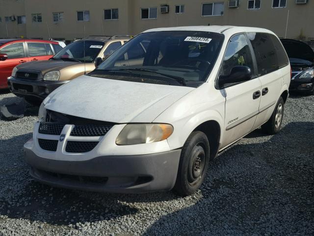 1B4GP25B91B217386 - 2001 DODGE CARAVAN SE WHITE photo 2