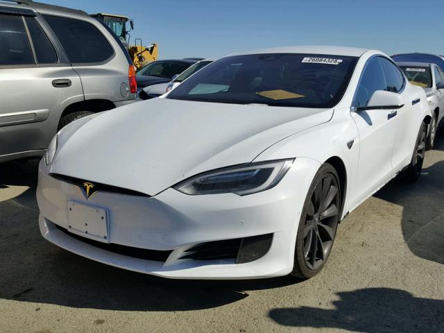 5YJSA1E28GF147944 - 2016 TESLA MODEL S WHITE photo 2