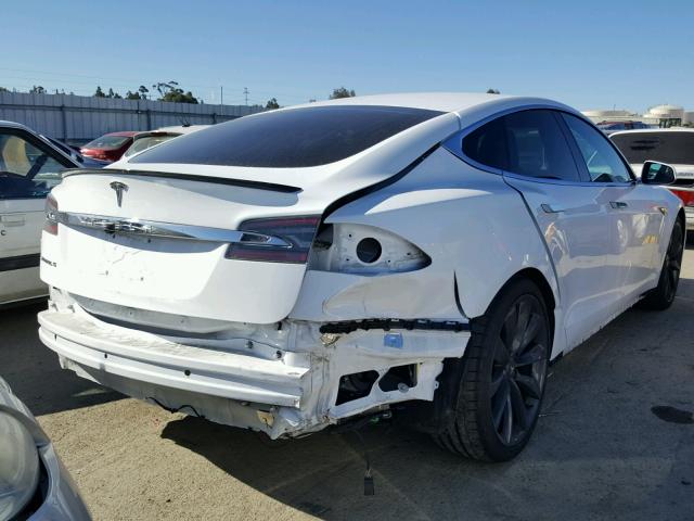 5YJSA1E28GF147944 - 2016 TESLA MODEL S WHITE photo 4