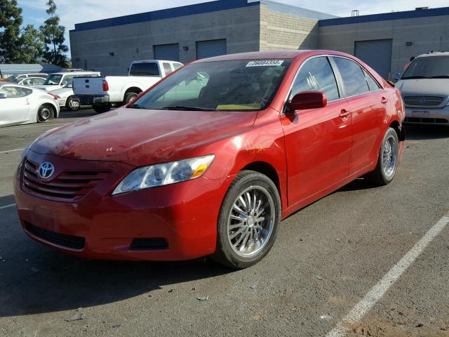 4T4BE46K79R119763 - 2009 TOYOTA CAMRY BASE RED photo 2