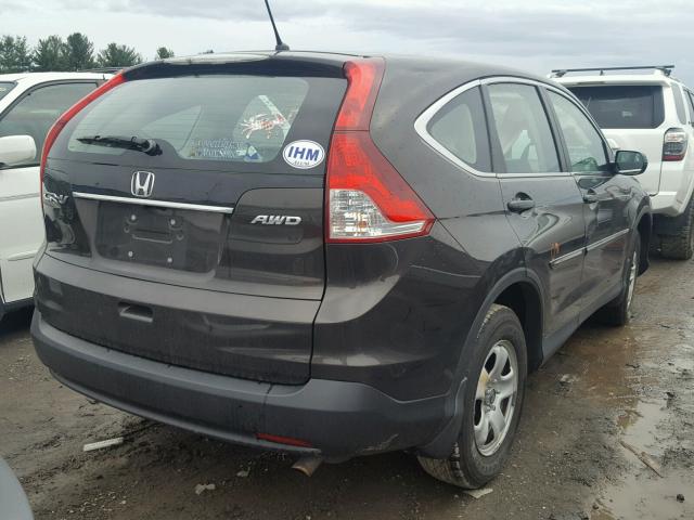 5J6RM4H38DL033022 - 2013 HONDA CR-V LX BROWN photo 4