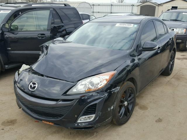 JM1BL1S69A1143967 - 2010 MAZDA 3 S BLACK photo 2