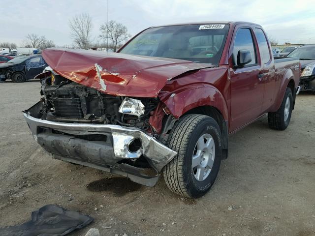 1N6AD06W16C414803 - 2006 NISSAN FRONTIER K MAROON photo 2