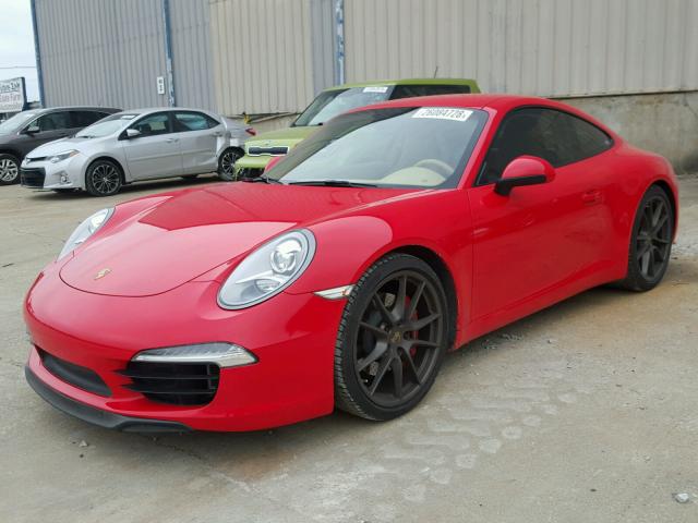 WP0AB2A9XCS121778 - 2012 PORSCHE 911 CARRER RED photo 2