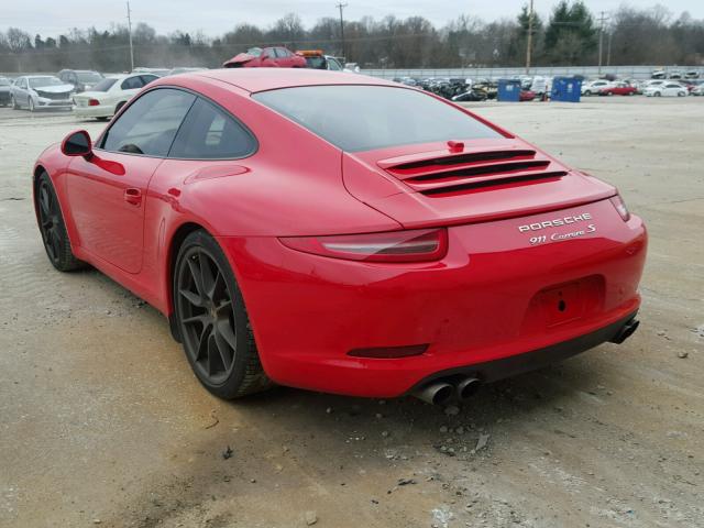 WP0AB2A9XCS121778 - 2012 PORSCHE 911 CARRER RED photo 3