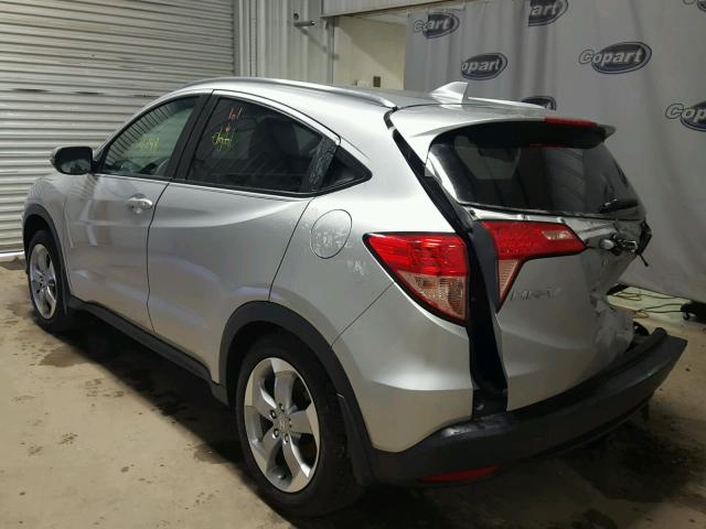 3CZRU5H78GM747521 - 2016 HONDA HR-V EXL SILVER photo 3