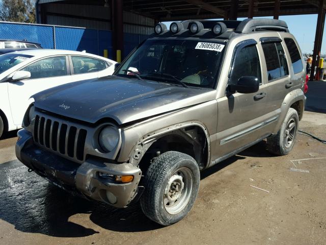 1J4GL38K54W106051 - 2004 JEEP LIBERTY RE TAN photo 2