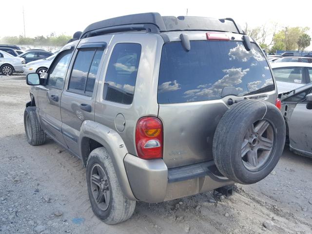 1J4GL38K54W106051 - 2004 JEEP LIBERTY RE TAN photo 3