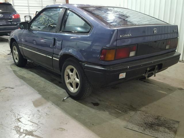 JHMEC1329HS029561 - 1987 HONDA CIVIC 1500 BLUE photo 3