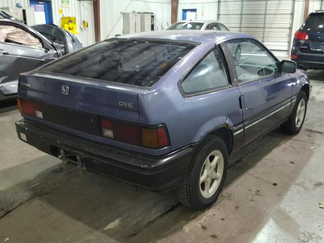 JHMEC1329HS029561 - 1987 HONDA CIVIC 1500 BLUE photo 4