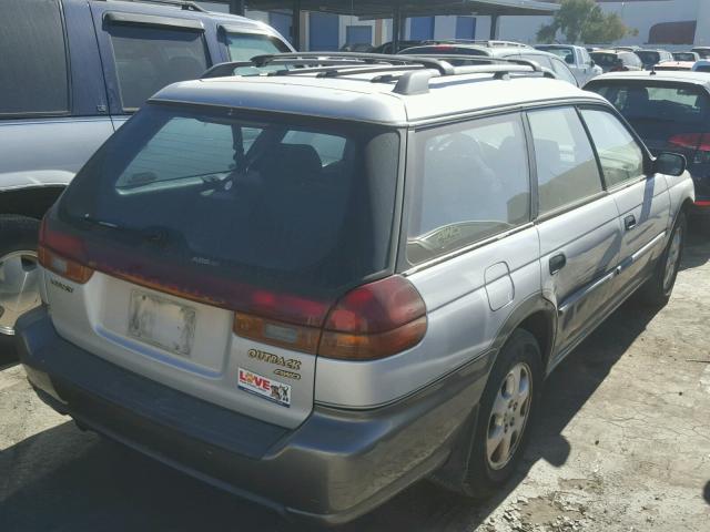 4S3BG6854X7644562 - 1999 SUBARU OUTBACK SILVER photo 4