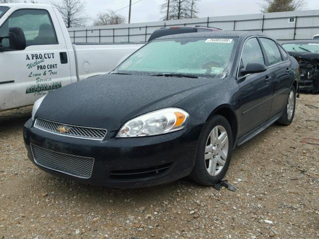 2G1WG5E31C1251830 - 2012 CHEVROLET IMPALA LT BLACK photo 2