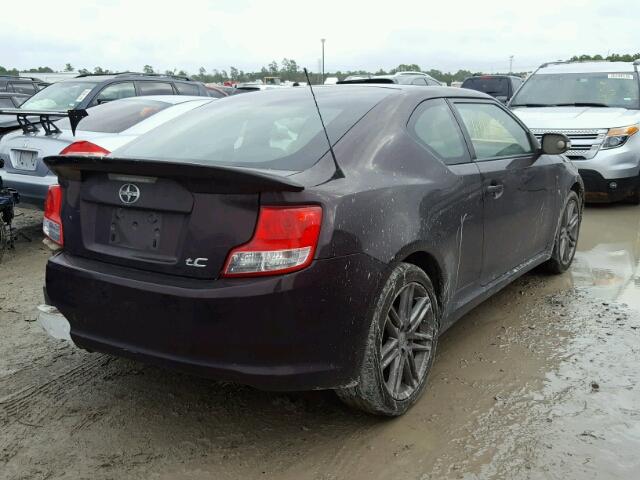 JTKJF5C71B3010331 - 2011 TOYOTA SCION TC 紫色 照片 4