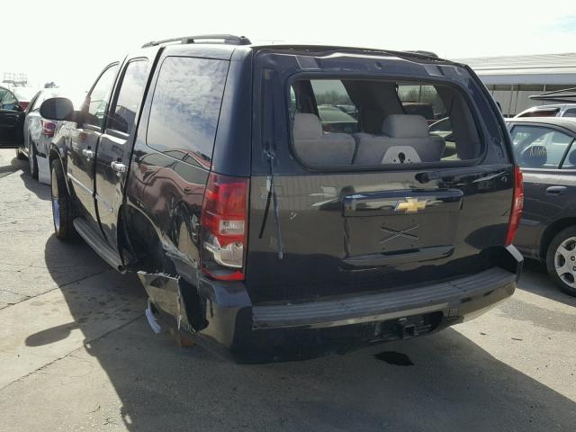 1GNFC13J47R110056 - 2007 CHEVROLET TAHOE C150 BLACK photo 3