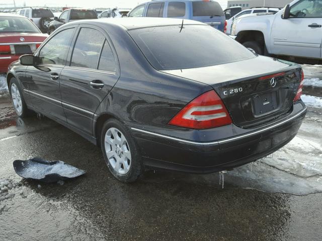 WDBRF54H56F800669 - 2006 MERCEDES-BENZ C GENERATI BLACK photo 3