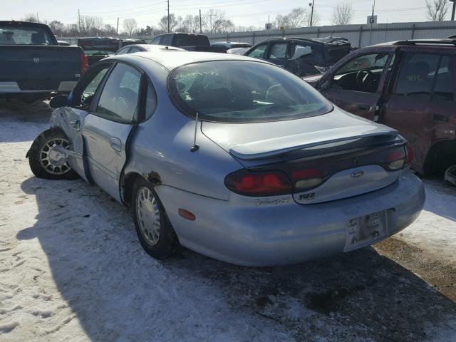 1FAFP53S4WG183280 - 1998 FORD TAURUS SE BLUE photo 3