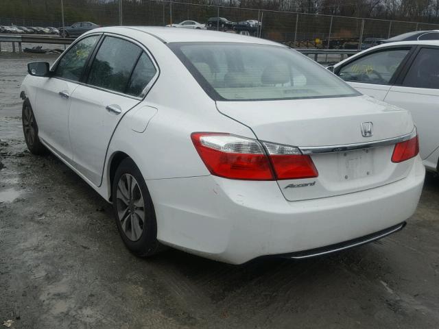 1HGCR2F3XEA187153 - 2014 HONDA ACCORD LX WHITE photo 3