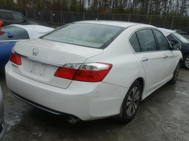 1HGCR2F3XEA187153 - 2014 HONDA ACCORD LX WHITE photo 4