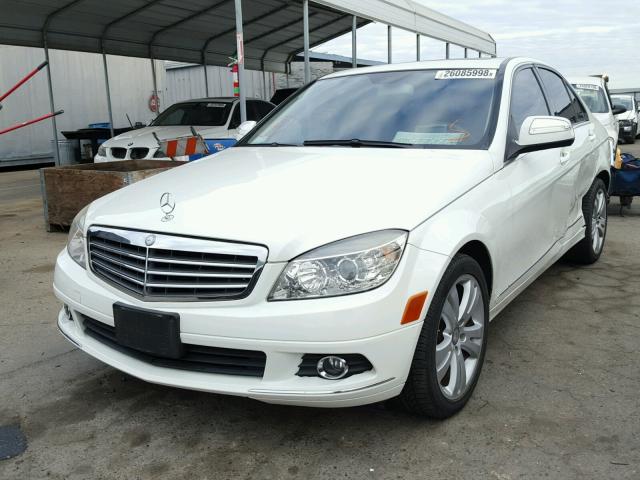 WDDGF54X68F034346 - 2008 MERCEDES-BENZ C 300 WHITE photo 2