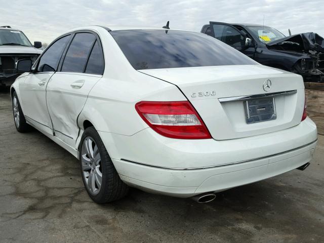 WDDGF54X68F034346 - 2008 MERCEDES-BENZ C 300 WHITE photo 3