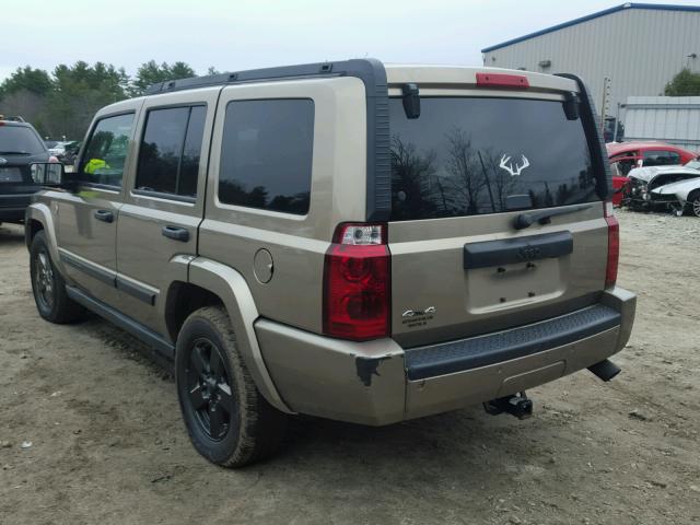 1J8HG48N56C274641 - 2006 JEEP COMMANDER TAN photo 3