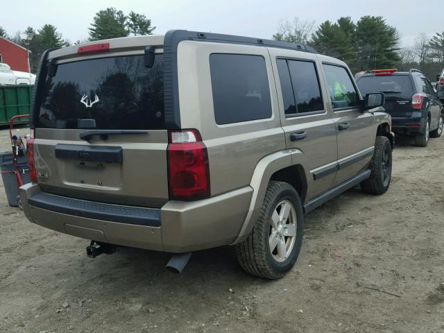 1J8HG48N56C274641 - 2006 JEEP COMMANDER TAN photo 4