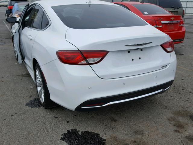 1C3CCCAB8FN738635 - 2015 CHRYSLER 200 LIMITE WHITE photo 3