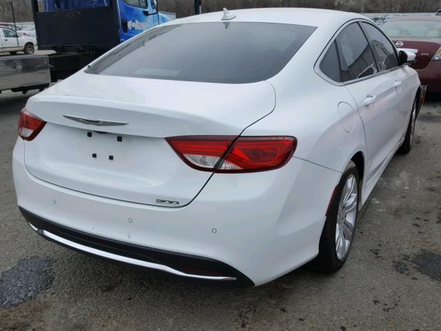 1C3CCCAB8FN738635 - 2015 CHRYSLER 200 LIMITE WHITE photo 4