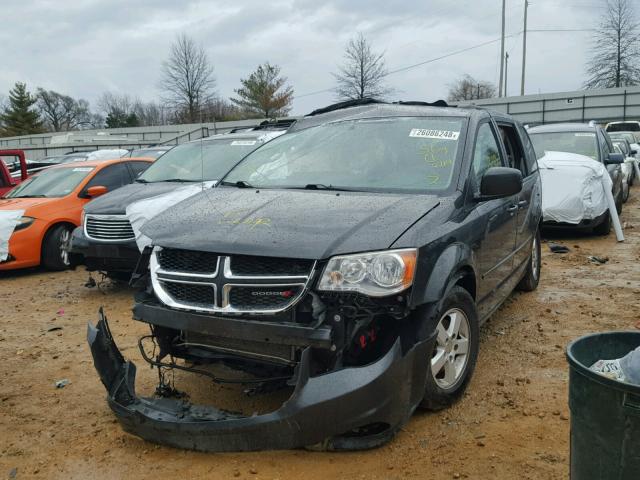 2C4RDGCG0CR402348 - 2012 DODGE GRAND CARA BLACK photo 2