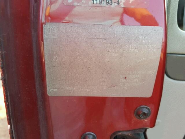 3GNDA13D98S649388 - 2008 CHEVROLET HHR LS ნარინჯისფერი ფოტო 10