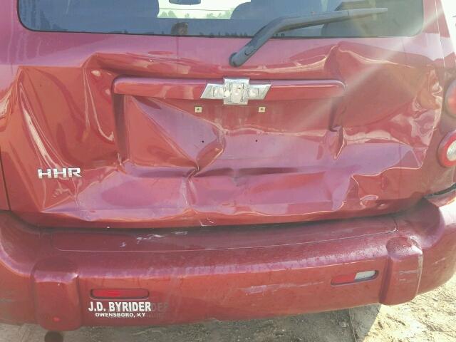 3GNDA13D98S649388 - 2008 CHEVROLET HHR LS ნარინჯისფერი ფოტო 9