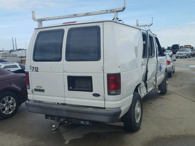 1FTNE24W57DA11614 - 2007 FORD ECONOLINE WHITE photo 4