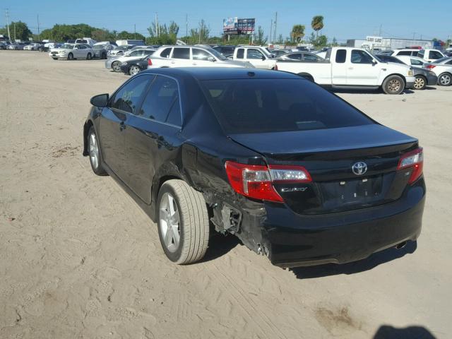 4T1BF1FK2CU040613 - 2012 TOYOTA CAMRY BASE BLACK photo 3