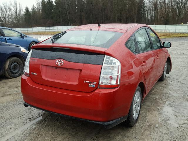 JTDKB22U467515551 - 2006 TOYOTA PRIUS RED photo 4