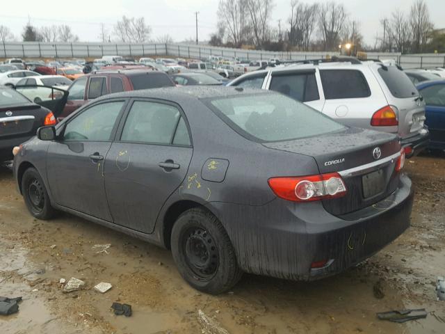 2T1BU4EE5BC621980 - 2011 TOYOTA COROLLA BA GRAY photo 3