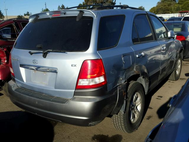 KNDJD733145246510 - 2004 KIA SORENTO EX SILVER photo 4