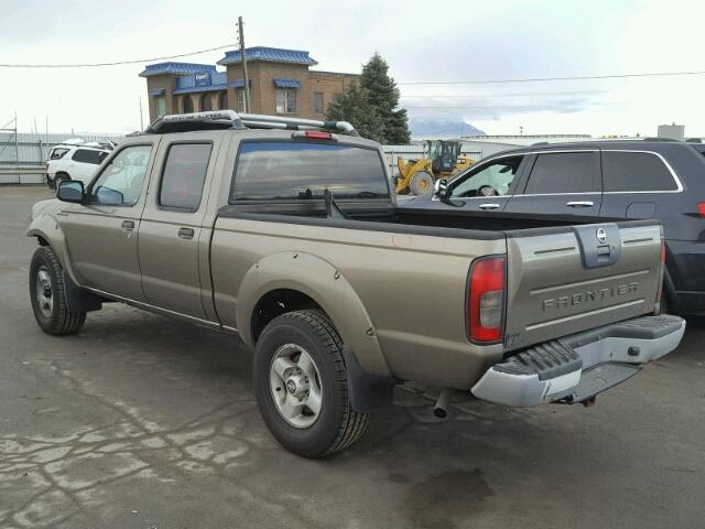 1N6MD29Y42C378962 - 2002 NISSAN FRONTIER C BROWN photo 3