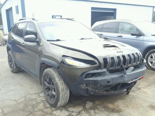 1C4PJMBB0GW134855 - 2016 JEEP CHEROKEE T GREEN photo 1