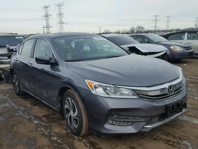 1HGCR2F33HA080305 - 2017 HONDA ACCORD LX GRAY photo 1