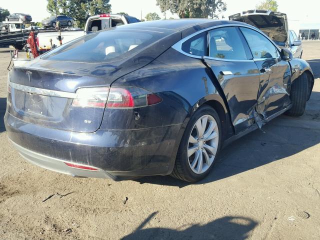 5YJSA1H17EFP65241 - 2014 TESLA MODEL S BLACK photo 4