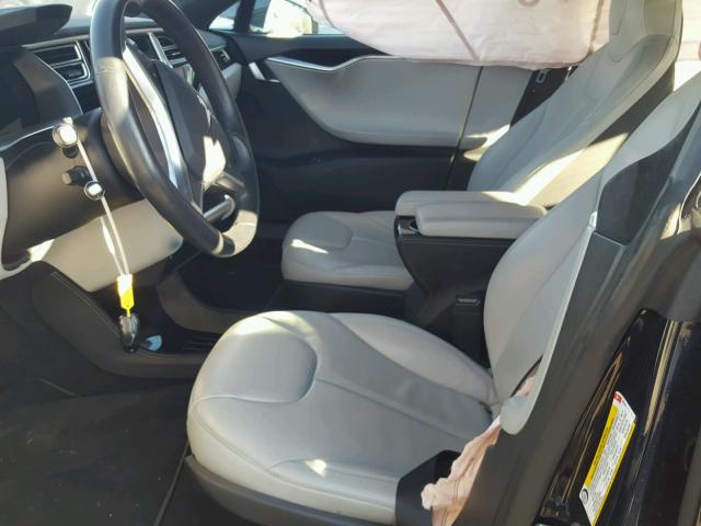 5YJSA1H17EFP65241 - 2014 TESLA MODEL S BLACK photo 5