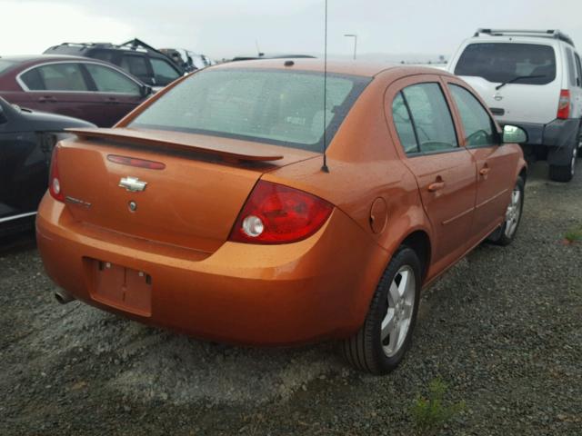 1G1AL55FX77291994 - 2007 CHEVROLET COBALT LT ORANGE photo 4