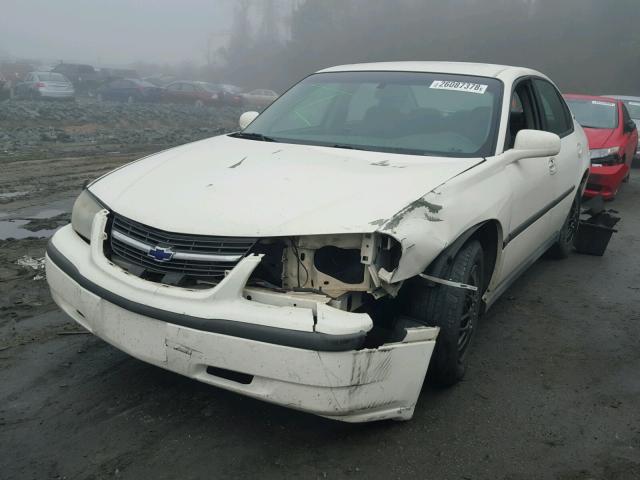 2G1WF52E939376598 - 2003 CHEVROLET IMPALA WHITE photo 2