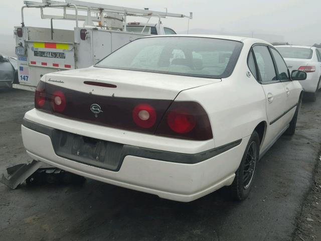 2G1WF52E939376598 - 2003 CHEVROLET IMPALA WHITE photo 4