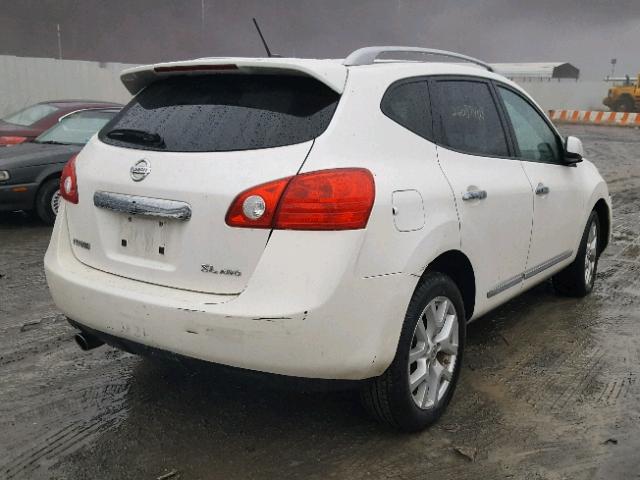 JN8AS5MV0BW291833 - 2011 NISSAN ROGUE S WHITE photo 4