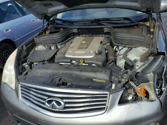 JNKAJ09F98M361609 - 2008 INFINITI EX35 BASE GRAY photo 7