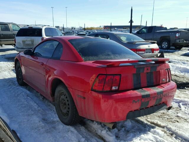 1FAFP40493F430052 - 2003 FORD MUSTANG RED photo 3