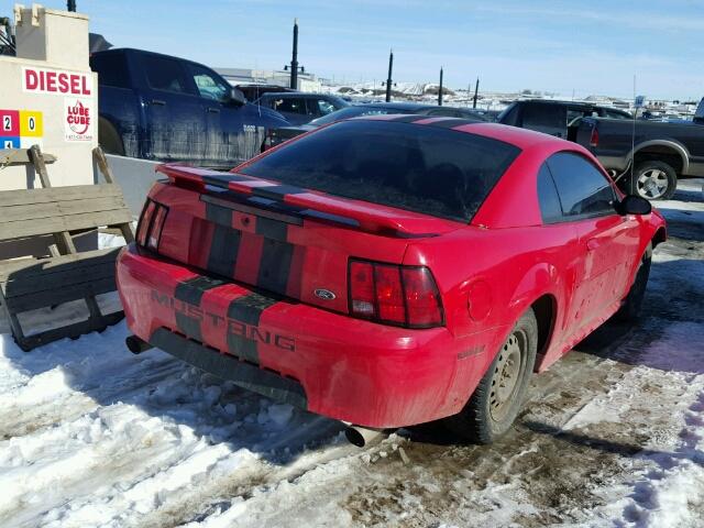 1FAFP40493F430052 - 2003 FORD MUSTANG RED photo 4